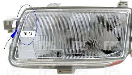Фара Передня Передня Ліва Opel Astra 1991-1997, 1216003, 1216005, 1216459, 1216461, 1216509, 1216517, 90487445, 90487450