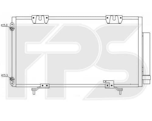 Радіатор кондиціонера Toyota Avensis 2000-2002, 8845005070