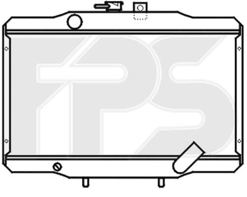 Радіатор Охолодження Hyundai H-100 1995-2000, 2530043000, 2530043820, DMX102038, MB127772, MB169176, MB356340, MB356341, MB356342, MB356378, MB605252, XB356340