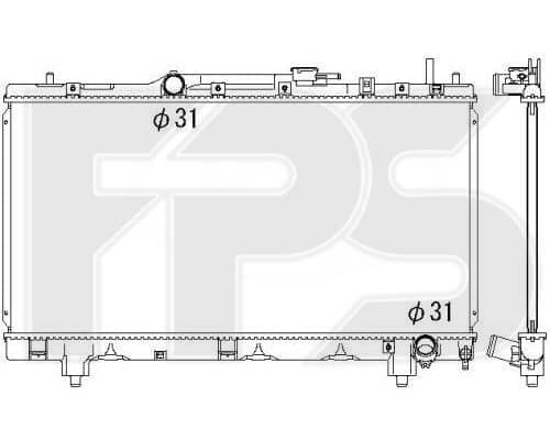 Радіатор Охолодження Toyota Carina E 1992-1997, 164007A190, 164007A191