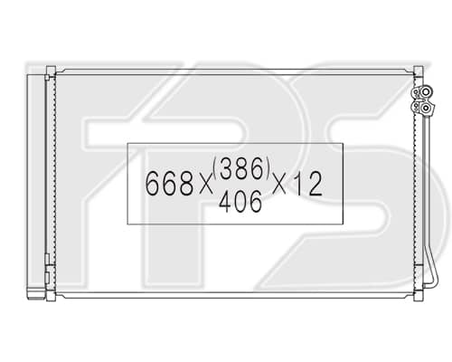 Радіатор кондиціонера Mercedes-Benz V-Class 2015+, 4478350070, A4478350070