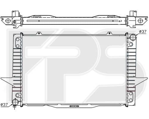 Радіатор Охолодження Volvo 840/850 1992-1996, 1335429, 5003822, 6842876, 8601133, 8601353, 8601357, 8602875, 8603772, 8603774, 8603822