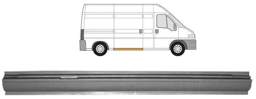 Ремчастина Металева Передня Права Citroen Jumper 1994-2001