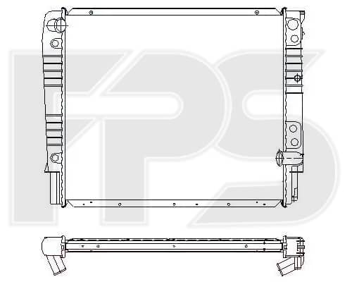 Радіатор Охолодження Volvo 940 1990-1996, 1328375, 1328932, 5002062, 5002247, 5002258, 5003593, 5003675, 6842455, 8602247, 8603675, 8603896, 8603902