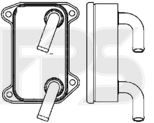 Радіатор Масляний Volvo S40 1996-2003, 22436495, 30637079, 45339005, 9445827, 9496495