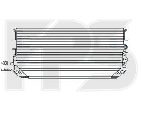 Радіатор кондиціонера Toyota Corolla 1997-1999, 8846012480