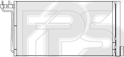 Радіатор кондиціонера Ford C-MAX 2010-2015, 1857751, 2010808, F1F119710CA, F1F119710CB, F1F119710EA