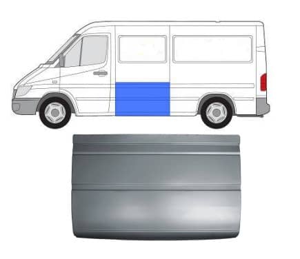 Ремчастина Металева Передня Ліва Mercedes-Benz Sprinter 1995-2000