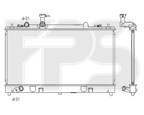 Радіатор Охолодження Mazda 6 2002-2008, L32715200, L32715200A, L32715200B