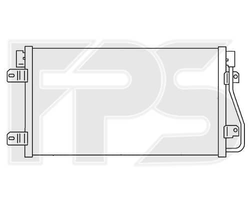 Радіатор кондиціонера Opel Movano 2003-2009, 2765000QAE, 4403238, 7701049665, 9111238