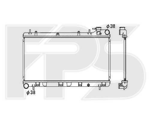 Радіатор Охолодження Subaru Impreza 1997-2001, 45111FA040, 45111FA100, 45199FA040, 45199FA100, 45199FC030, 45199FC031