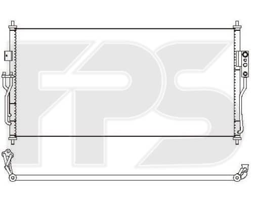 Радіатор кондиціонера Nissan Almera 2006-2013, 2765095F0A, 2765095F0B