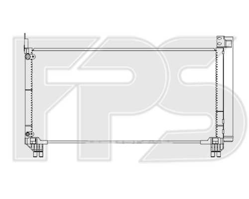 Радіатор кондиціонера Toyota Highlander 2016-2019, 8846048190