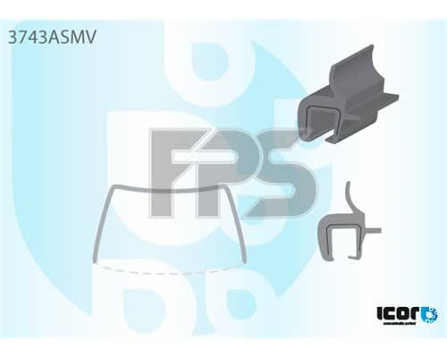 Молдінг Скла Гумовий Ford Transit Connect / Tourneo Connect 2002-2009