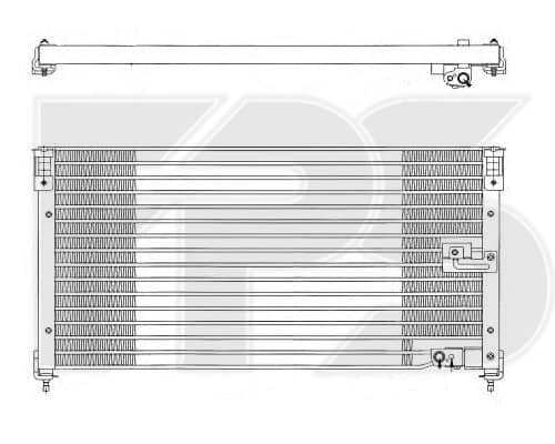 Радіатор кондиціонера Honda Accord 1990-1991, 80100SM1A10, 80100SM1A11, 80100SM1A12, 80100SM1A13, 80100SM1A14, 80100SM1A15, 80100SM1A16, 80100SM1A17, 80100SM1A20, 80100SM1A21, 80100SM1A22, 80100SM1A23, 80100SM4A00, 80100SM4A01, 80100SM4A02, 80100SM4A03, 80100SM4A04