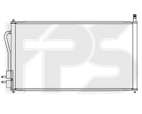 Радіатор кондиціонера Ford Focus 1998-2004, 1062380, 1086534, 1106888, 1107090, 1112963, 1136949, 1250627, 1335273, 1671708, MEYS4H19710CA, XS4H19710AA, XS4H19710AC, XS4H19710AD, XS4H19710BA, XS4H19710BB, XS4H19710CA, XS4H19710CB, YJ432, YS4H19710AA, YS4H19710AB, YS4H19710BA, YS4H19710BB, YS4H19710CA, YS4H19710CB, YS4Z19712AB