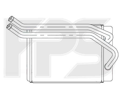 Радіатор Пічки Hyundai Santa FE 2001-2006, 9722726000