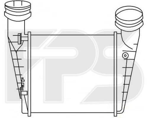 Радіатор Наддуву Skoda Superb 2002-2008, 3B0145805D, 8D0145805, 8D0145805C
