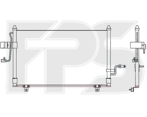 Радіатор кондиціонера Chevrolet Tacuma 2000-2008, 96262800
