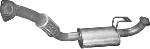 Глушник Посередені Toyota Land Cruiser 1991-1996, 17401-17051