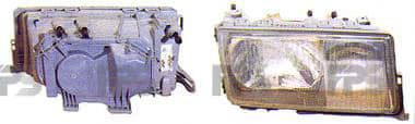 Фара Передня Передня Права Mercedes-Benz 190 1982-1993, 2018200261, 2018207661, A2018200261, A2018207661