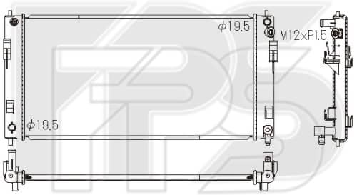 Радіатор Охолодження Nissan Leaf 2011-2017, 214103NA0A