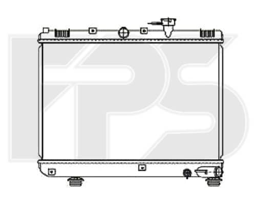 Радіатор Охолодження Kia RIO 2000-2005, 0K30A15200D, 0K30A15200E, 0K30C15200B, 0K31A15200, 0K31A15200A, S0K31A15200A