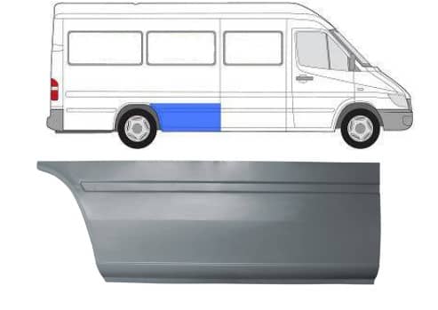 Ремчастина Металева Задня Права Mercedes-Benz Sprinter 1995-2000