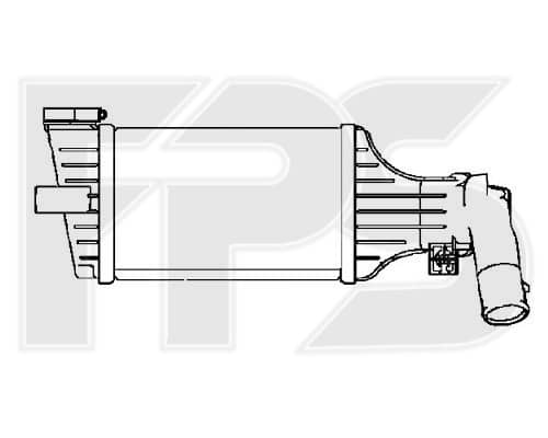 Радіатор Наддуву Opel Astra 1998-2009, 1302244, 1302413, 9129519, 9192587, 95512980