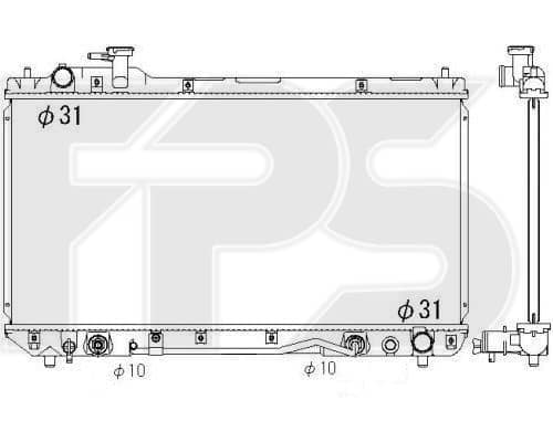 Радіатор Охолодження Toyota RAV4 1994-2001, 164007A480, 164007A481, 164007A500, 164007A50087, 164007A501