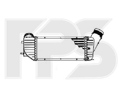Радіатор Наддуву Peugeot 307 2001-2005, 0384F6, 9636635380, E256085