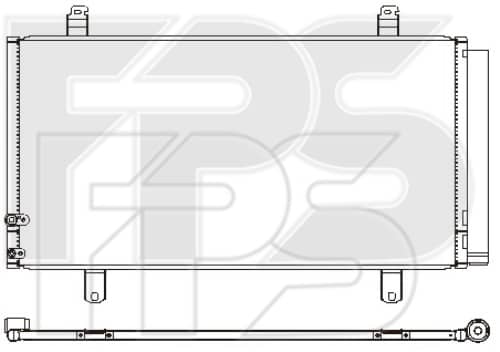Радіатор кондиціонера Toyota Avalon 2016-2018, 8846006230