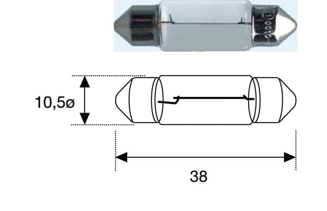 Автолампа 10W