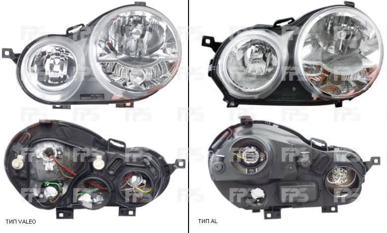 Фара Передня Передня Ліва Volkswagen Polo 2002-2005, 6Q1941007AF, 6Q1941007BA, 6Q1941007BB, 6Q1941007L, 6Q1941007M, 6Q1941007P