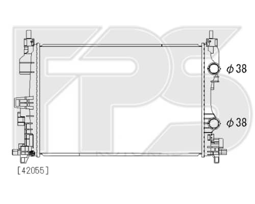 Радіатор Охолодження Jeep Compass 2021-2026, 68273401AA