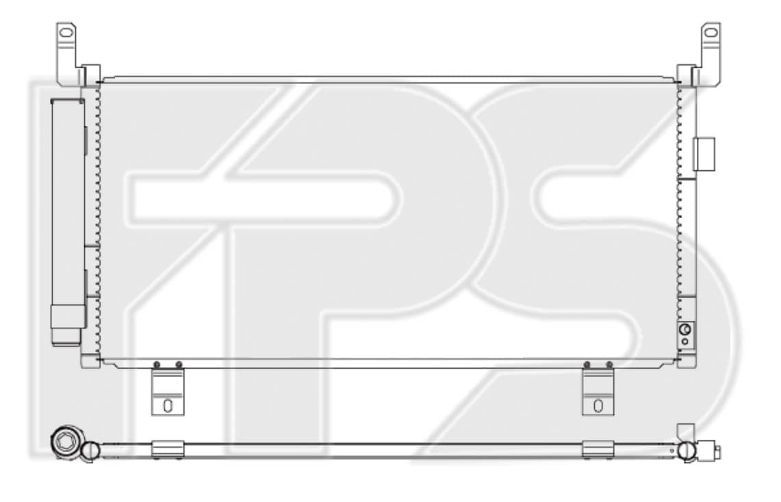 Радіатор кондиціонера Subaru Forester 2013-2018, 73210SG000, 73210SG001, 73210SG002, 73210SG010, 73210SG011