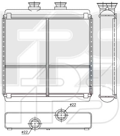 Радіатор Пічки Mercedes-Benz E-Class 2009-2012, 2048300061, A2048300061