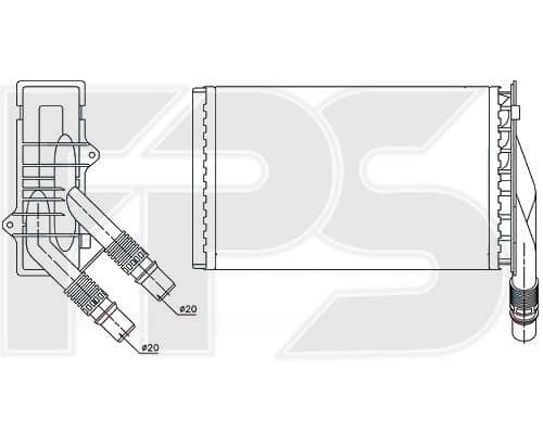 Радіатор Пічки Nissan Kubistar 2003-2008, 7701205538