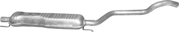 Глушник Посередені Opel Zafira 1999-2005, 13124159, 13141030, 58 52 233, 58 52 555