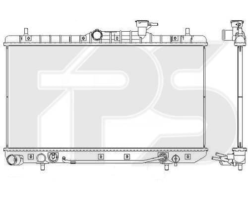 Радіатор Охолодження Hyundai Accent 2003-2005, 2531025100, 2531025101, 2531025150, 2531025151, 2531025152, 2531025300, 2531025350, 2531025400, 2531025401