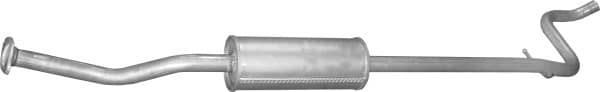 Глушник Посередені Citroen C2 2003-2009, 1717FZ, 1717V8