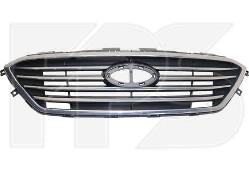 Решітка Радіатора Пластикова Передня Права Hyundai Sonata 2014-2017