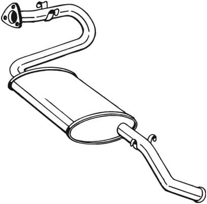 Глушник Задній Citroen Jumper 1994-2001, 1726CE, 1726CF, 1730K7, 9678161080