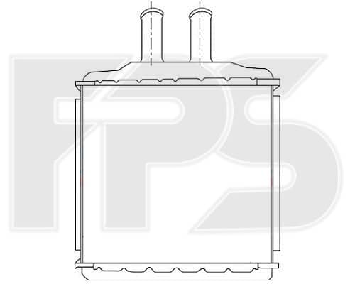 Радіатор Пічки Chevrolet Lacetti 2003-2013, 96554446, P96554446