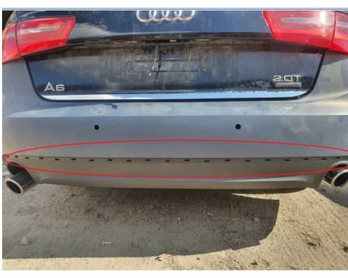 Спойлер бампера AUDI A6 2011-2014