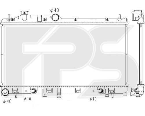 Радіатор Охолодження Subaru Forester 2008-2012, 45111AG000, 45111AG001, 45119AG000, 45119AI030, 45119FG040, 45119SC040, X4511AG001