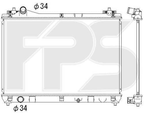 Радіатор Охолодження Suzuki Grand Vitara 2006-2012, 1770065J00, 1770065J20, 1770065J20A00