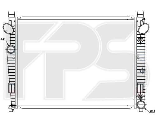 Радіатор Охолодження Mercedes-Benz S-Class 1998-2002, 2205000103, A2205000103