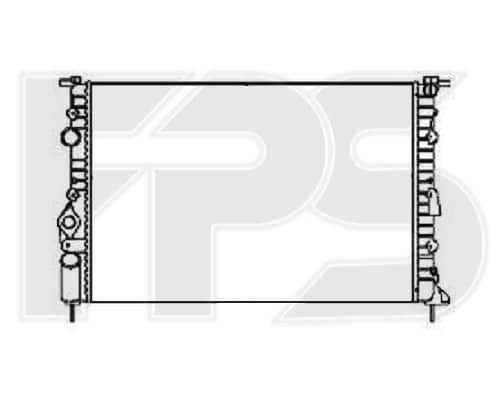 Радіатор Охолодження Renault Megane 1995-1999, 7700838135, 7701352604