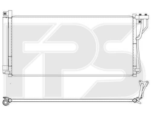 Радіатор кондиціонера Hyundai Grandeur / Azera 2005-2011, 976063K160, 976063L180